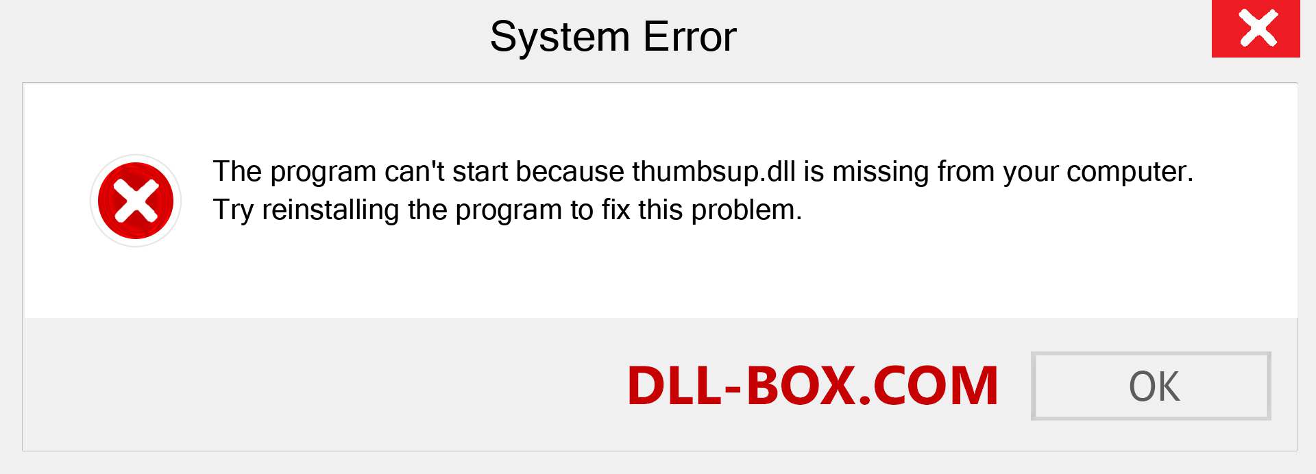  thumbsup.dll file is missing?. Download for Windows 7, 8, 10 - Fix  thumbsup dll Missing Error on Windows, photos, images